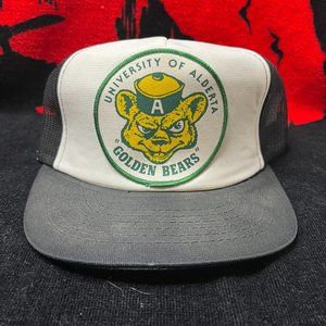 Vintage University of Alberta Golden Bears Cap. Never Worn. Snapback. Foam.